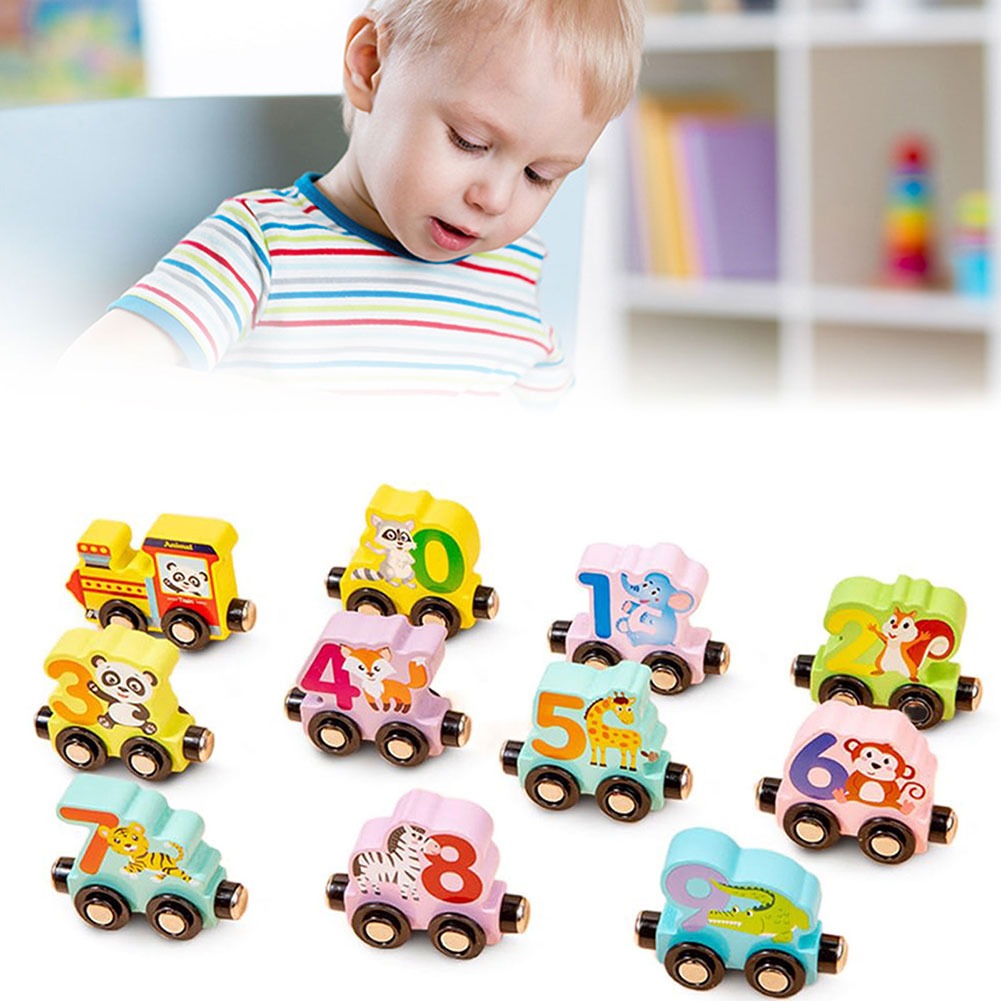 Kids Toys Cycle - Educational Wooden Toy Cartoon Building Blocks