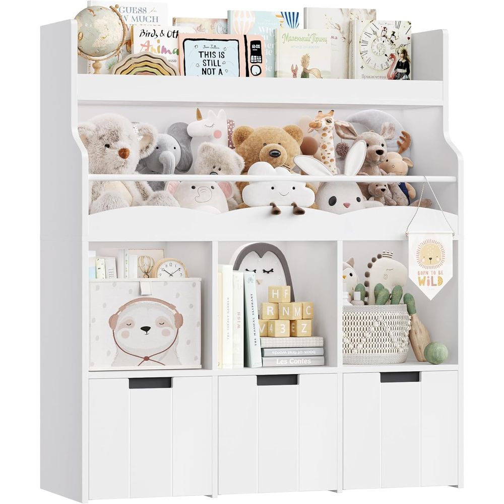 Kids & Toys Expo Saudi Arabia - Kids Toy Storage Organizer with Bookshelf,