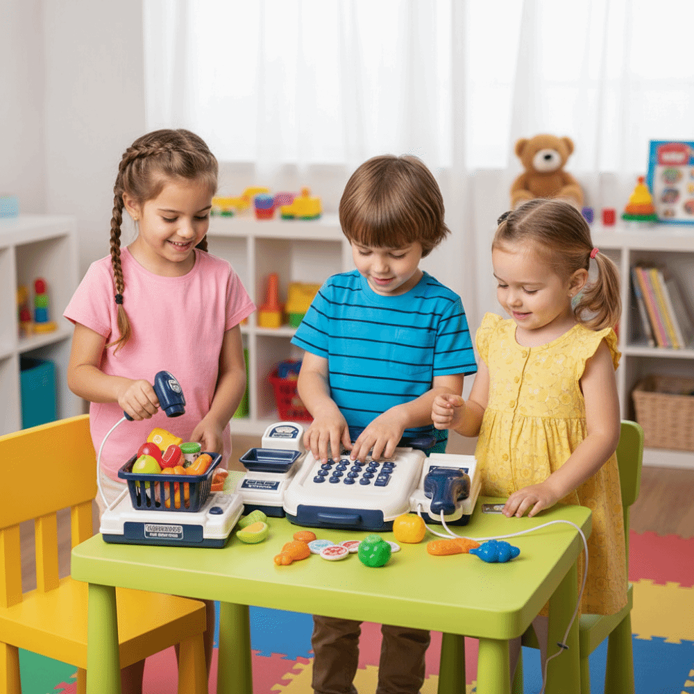 Toy Cash Register - Puzzle Simulation Supermarket Cash Register Fun
