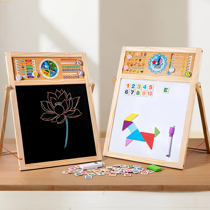 Kids Magnetic Double Sided Dra - Kids Art Easel ulasan dan harga
