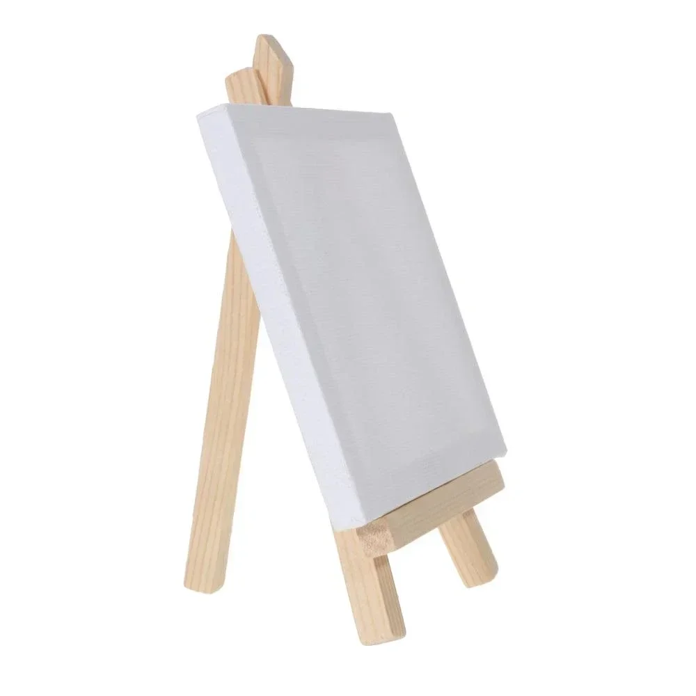 10/12pcs Mini Canvas and Easel - Kids Art Easel ulasan dan harga