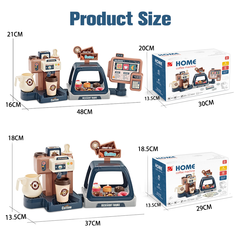 3 In 1 Coffee Machine Toy Set  - Toy Cash Register ulasan dan harga