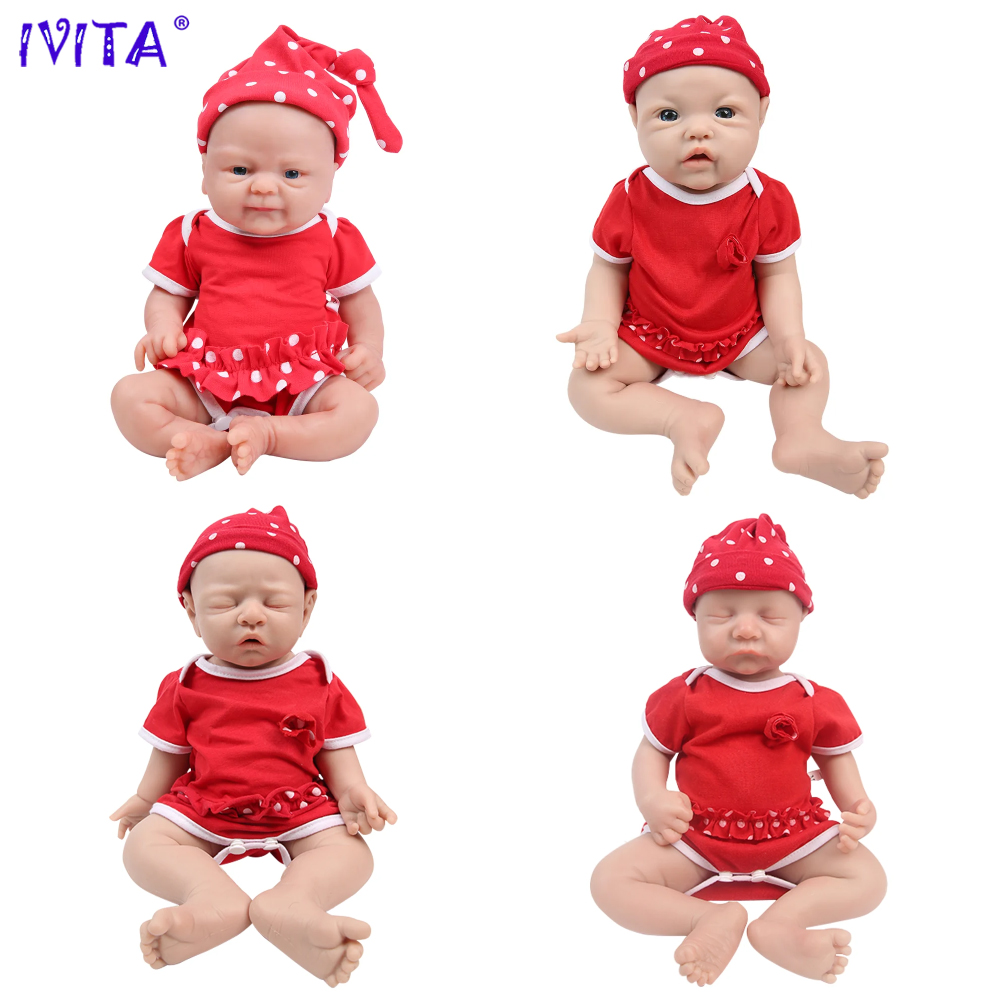 IVITA 100% Silicone Reborn Bab - Kids Toys Deals ulasan dan harga