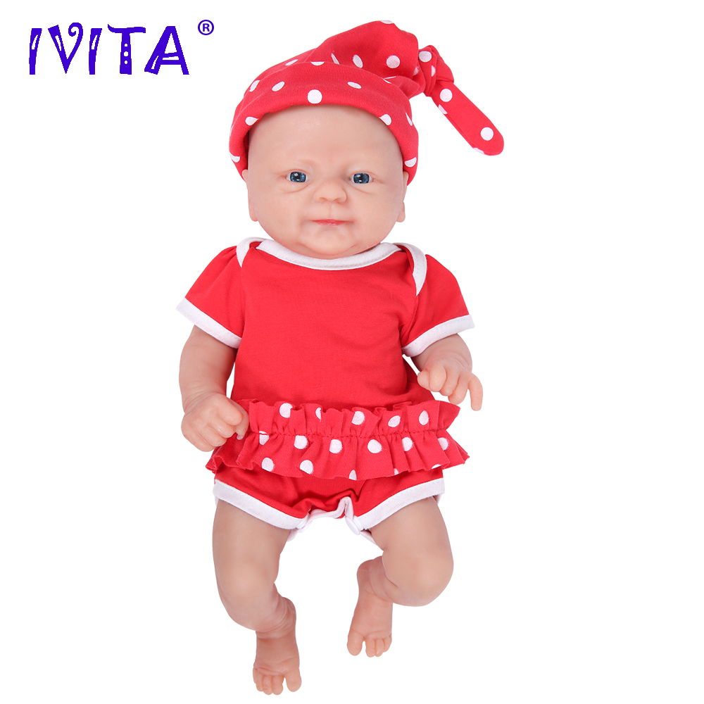IVITA 100% Silicone Reborn Bab - Kids Toys Deals ulasan dan harga