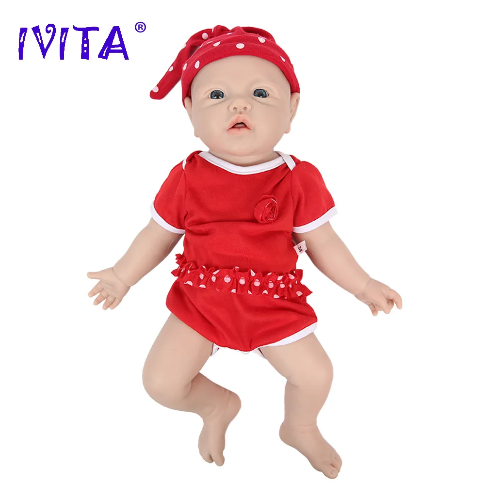 IVITA 100% Silicone Reborn Bab - Kids Toys Deals ulasan dan harga