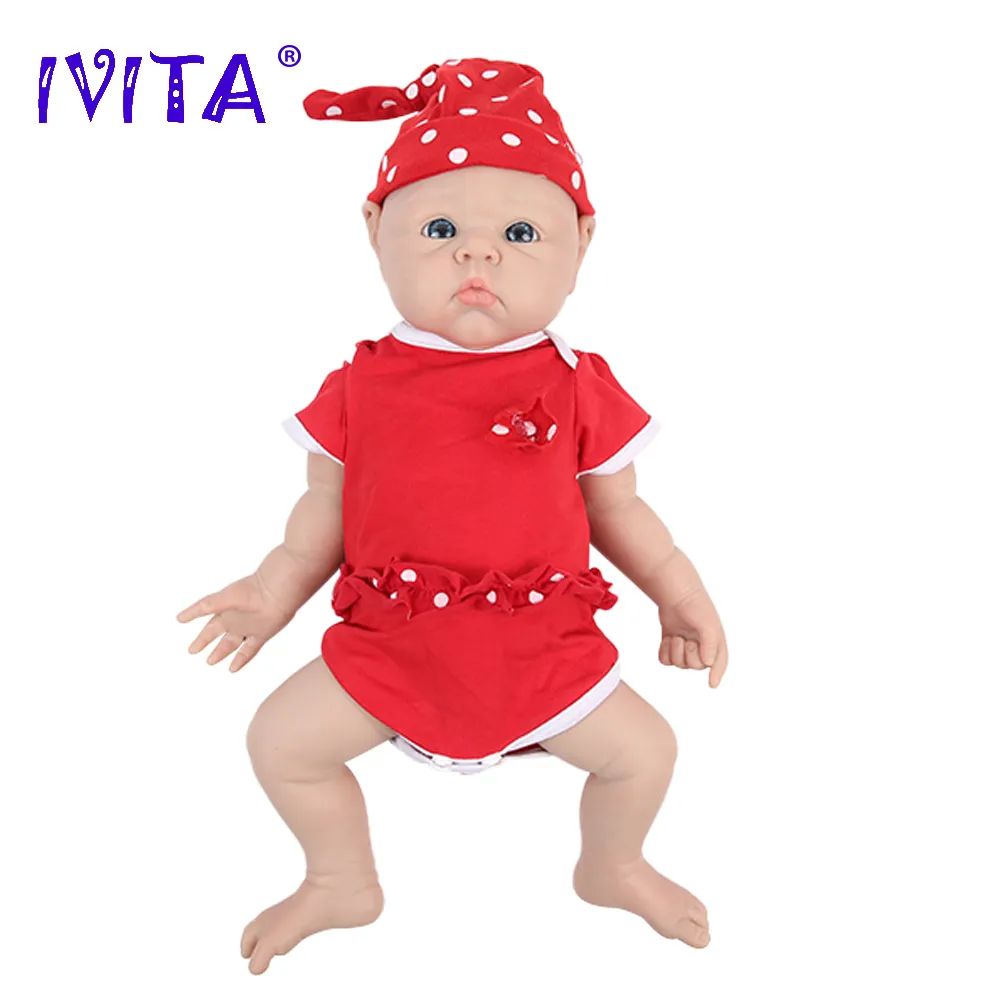 IVITA 100% Silicone Reborn Bab - Kids Toys Deals ulasan dan harga