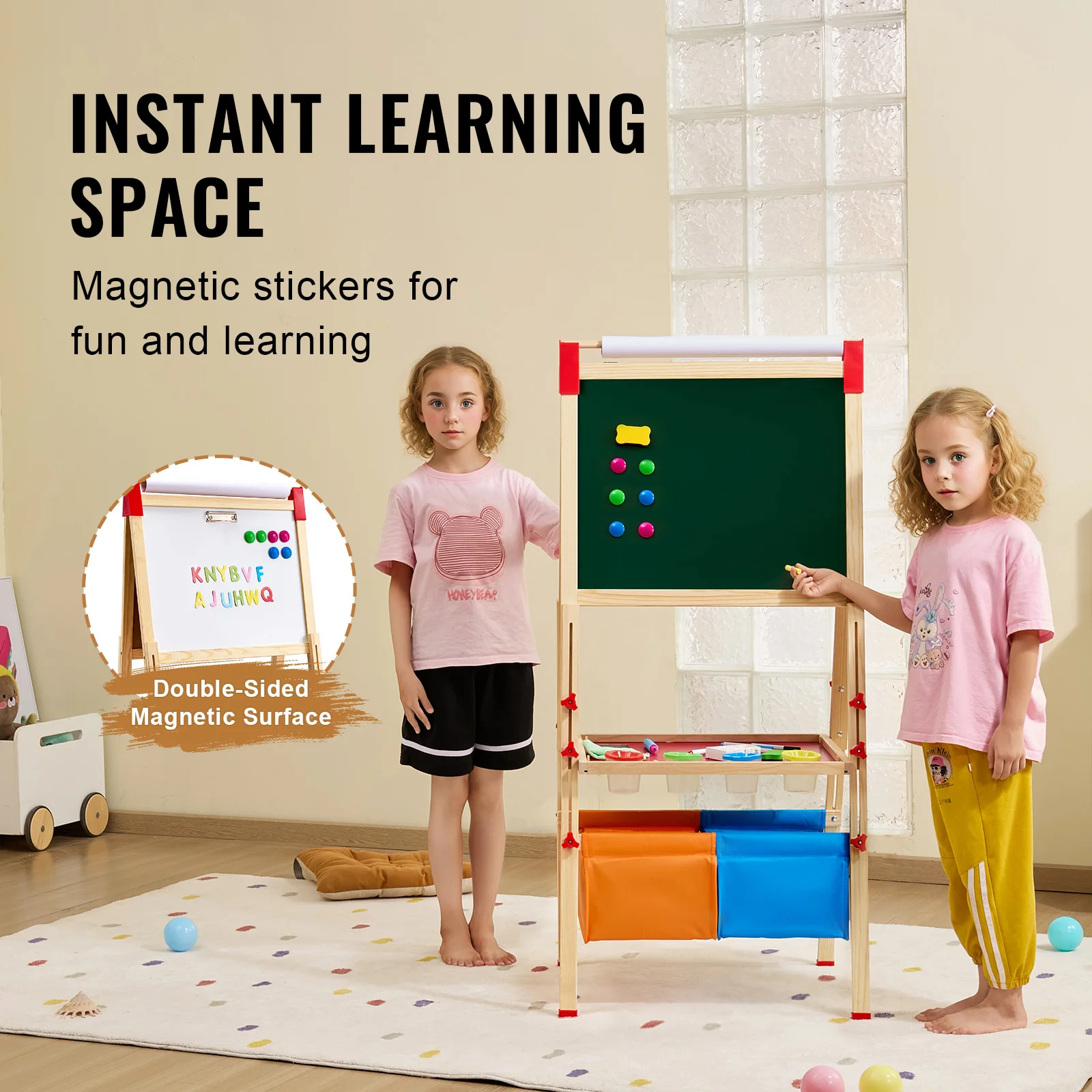 for Kids Girl SucceBuy Childre - Kids Art Easel ulasan dan harga