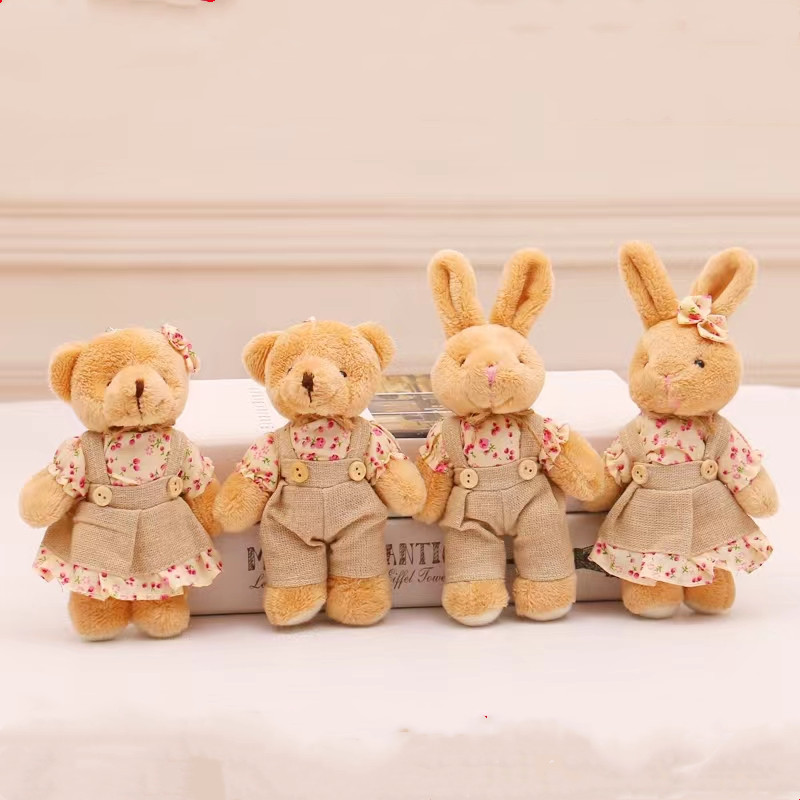 4pcs/lot Couple Bear Rabbit Pl - Kids Toys Deals ulasan dan harga