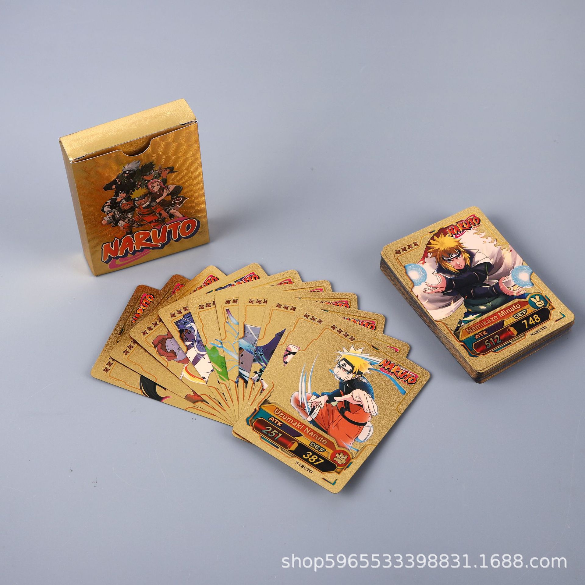 55pcs Naruto Card Gold English - Kids Toys Japan ulasan dan harga