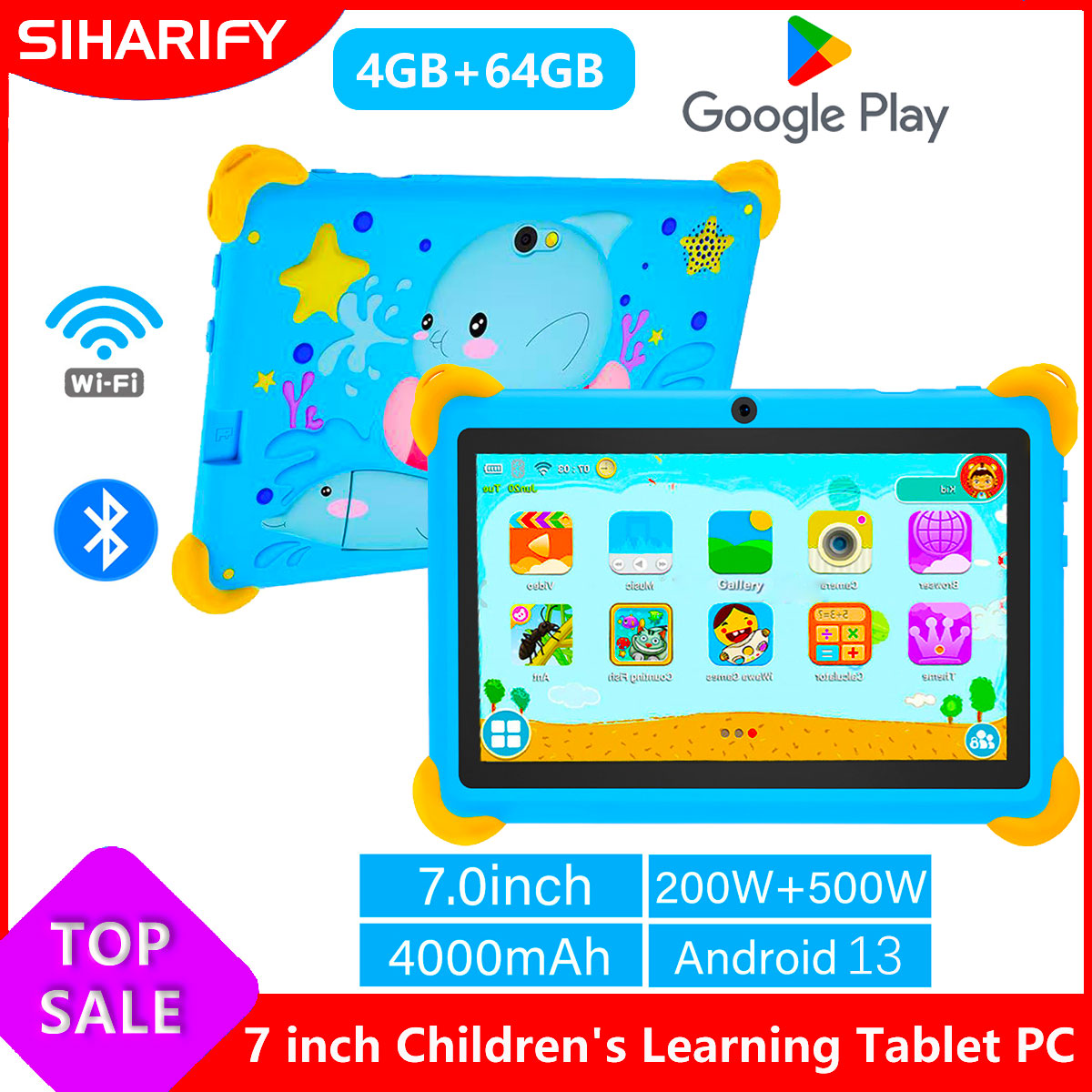 7 Inch 5G Kids' Tablets Androi - Learning Tablet Kids ulasan dan harga