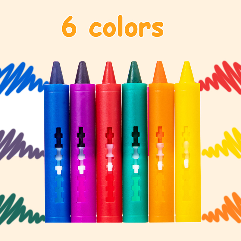 6Pcs Washable Bath Crayons Col - Kids Toys Drawing Easy ulasan dan harga