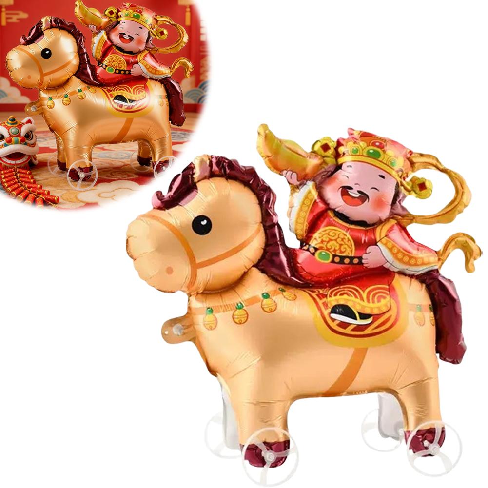 Cartoon Animal Theme 3D Balloo - Kids Toys Horse ulasan dan harga