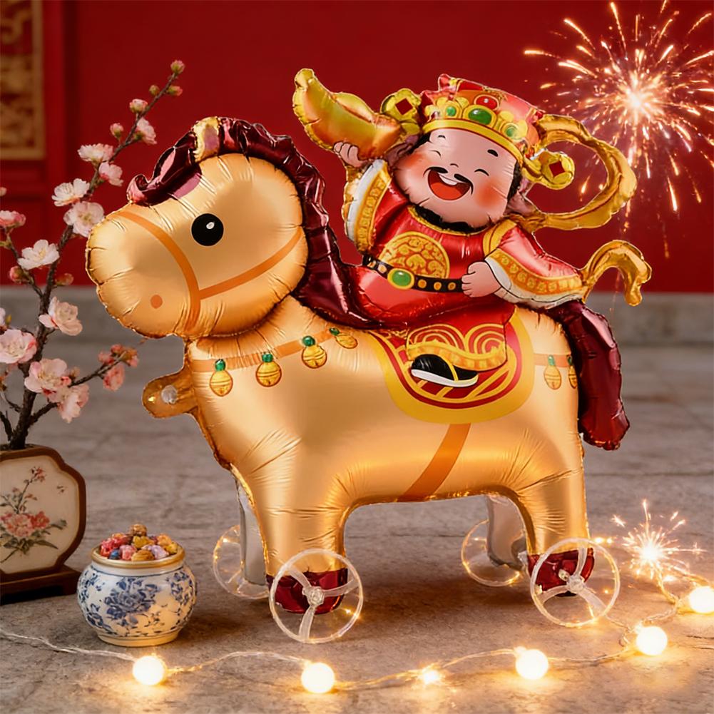 Cartoon Animal Theme 3D Balloo - Kids Toys Horse ulasan dan harga