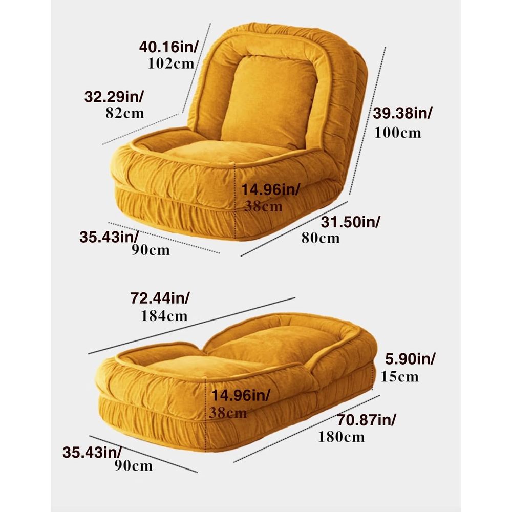 Foldable Lazy Sofa Bed Floor C - Kids & Toys Expo Saudi Arabia ulasan dan harga
