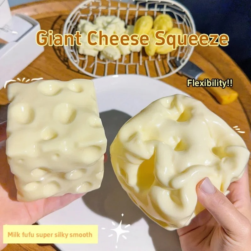 Taba Squishy Cheese Cube Stres - Kids & Toys Expo Saudi Arabia ulasan dan harga
