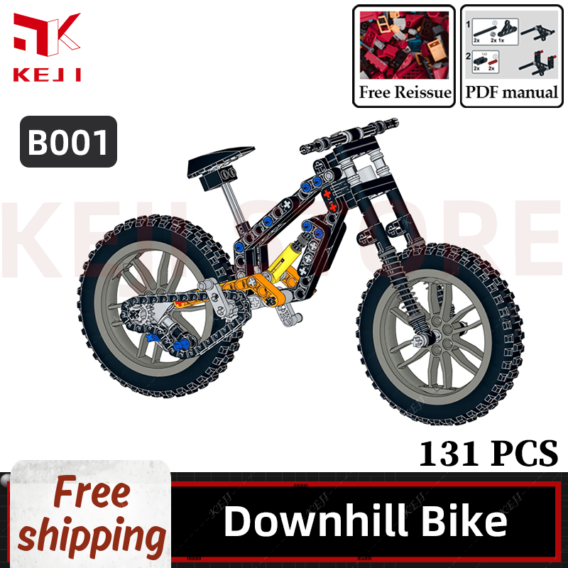 KEJI MOC Downhill Mountain Bik - Kids Toys Cycle ulasan dan harga