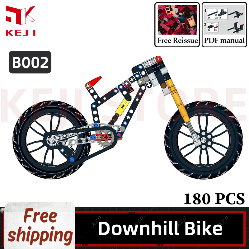 KEJI MOC Downhill Mountain Bik - Kids Toys Cycle ulasan dan harga