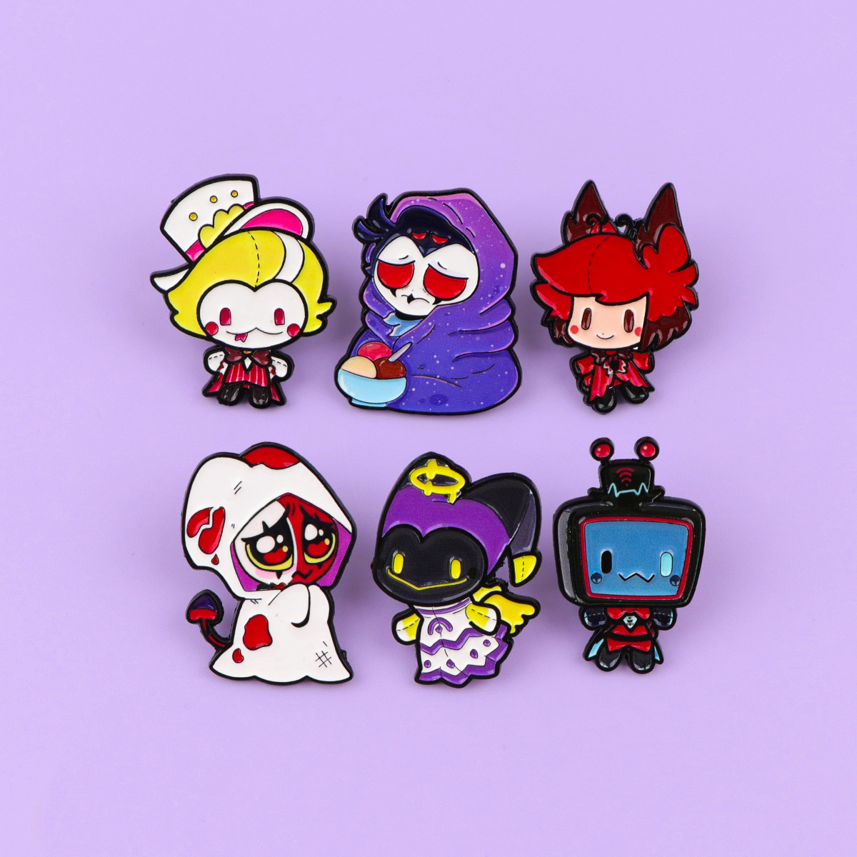 Cute Devils Enamel Pin Cartoon - Kids Toys Japan ulasan dan harga