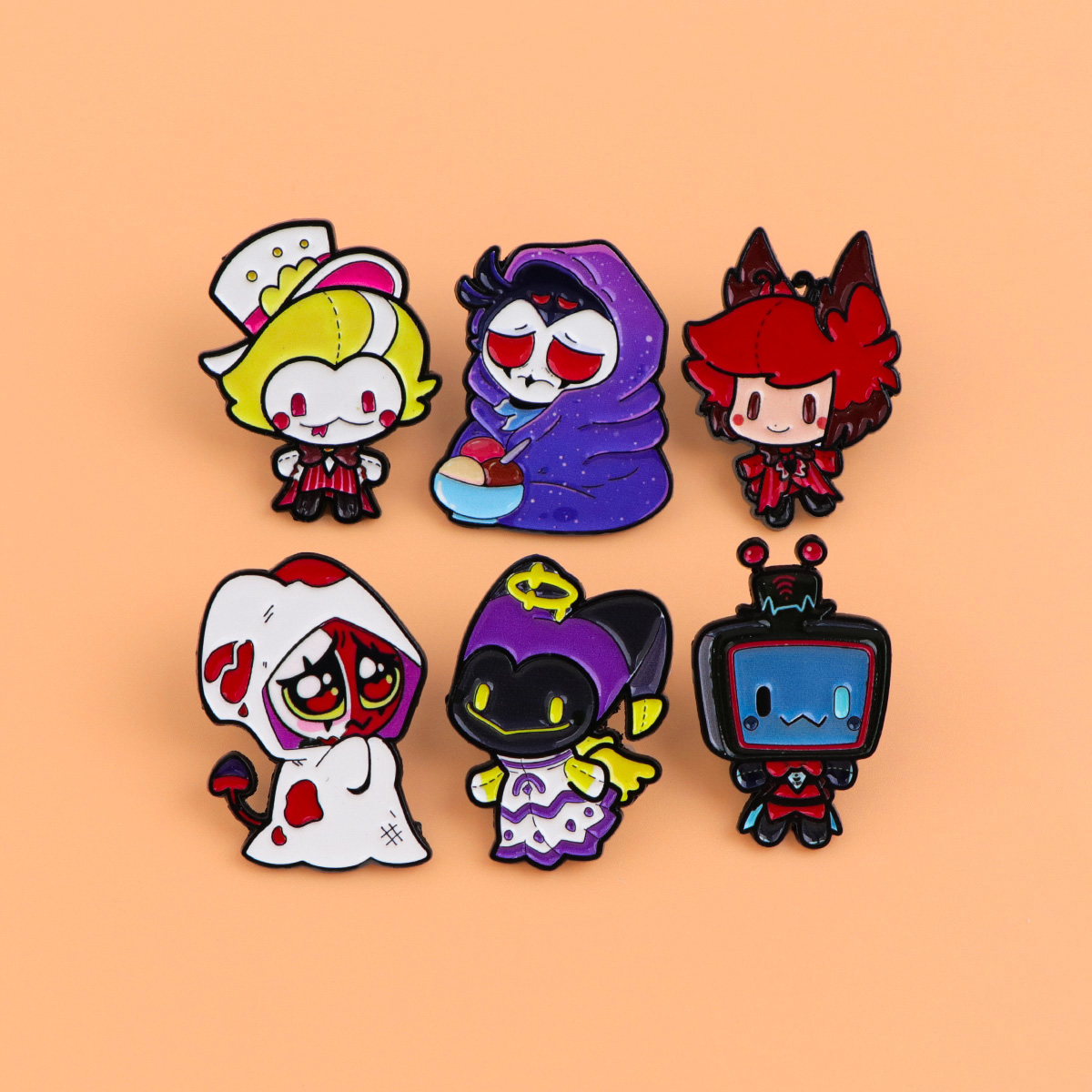 Cute Devils Enamel Pin Cartoon - Kids Toys Japan ulasan dan harga