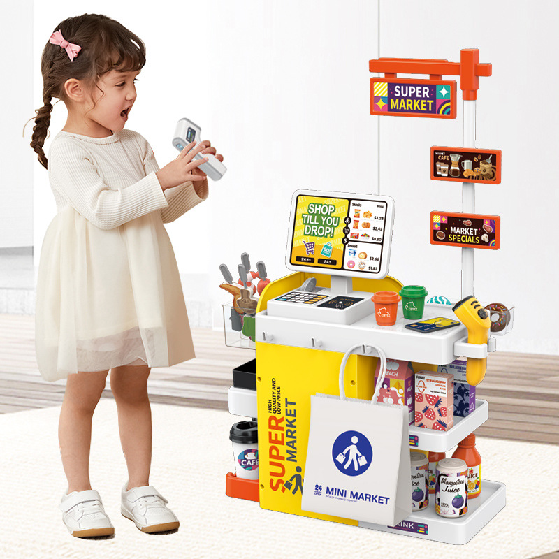 Kids Mini Supermarket Checkout - Toy Cash Register ulasan dan harga
