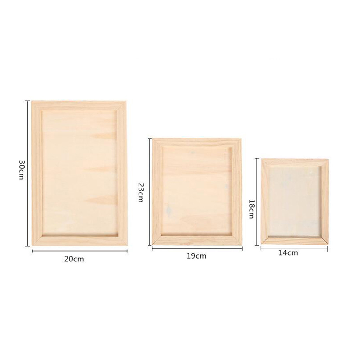 2Pcs Blank Wooden Painting Fra - Kids Art Easel ulasan dan harga