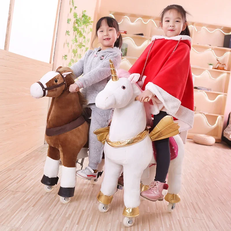 Multi-Color Jumping Horse Larg - Kids Toys Horse ulasan dan harga
