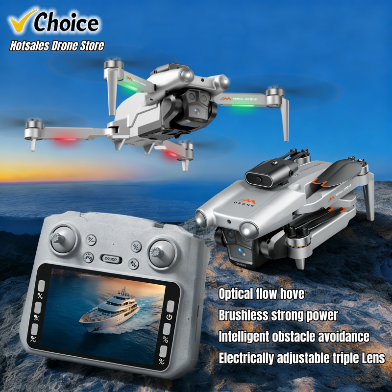 M6 Drone 8K Triple HD Lens 4.5 - Kids Toys Quad ulasan dan harga