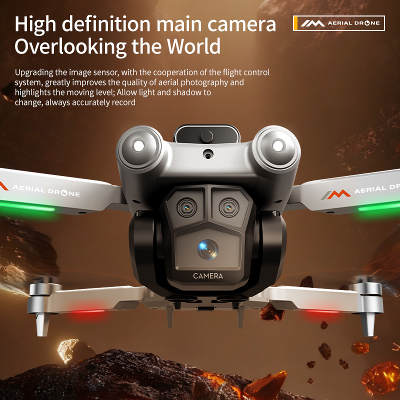 M6 Drone 8K Triple HD Lens 4.5 - Kids Toys Quad ulasan dan harga