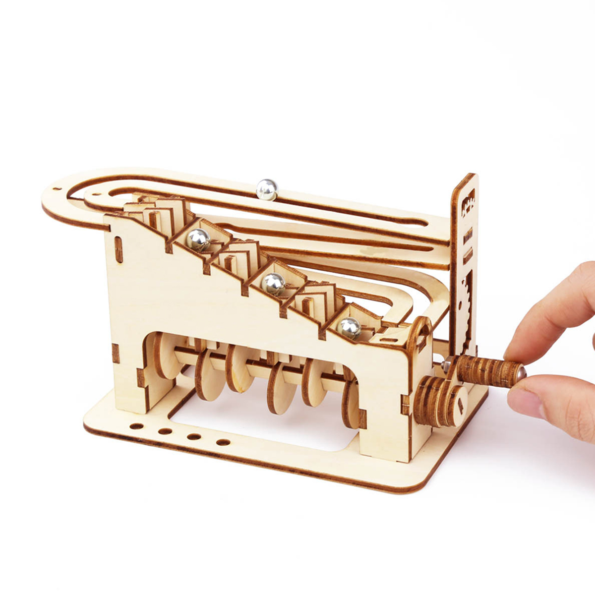 Spiral Marble Run 3D Wooden Pu - Marble Run Set ulasan dan harga