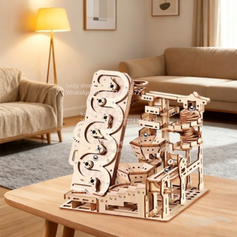Ury 3D Wooden Puzzle Electric  - Marble Run Set ulasan dan harga
