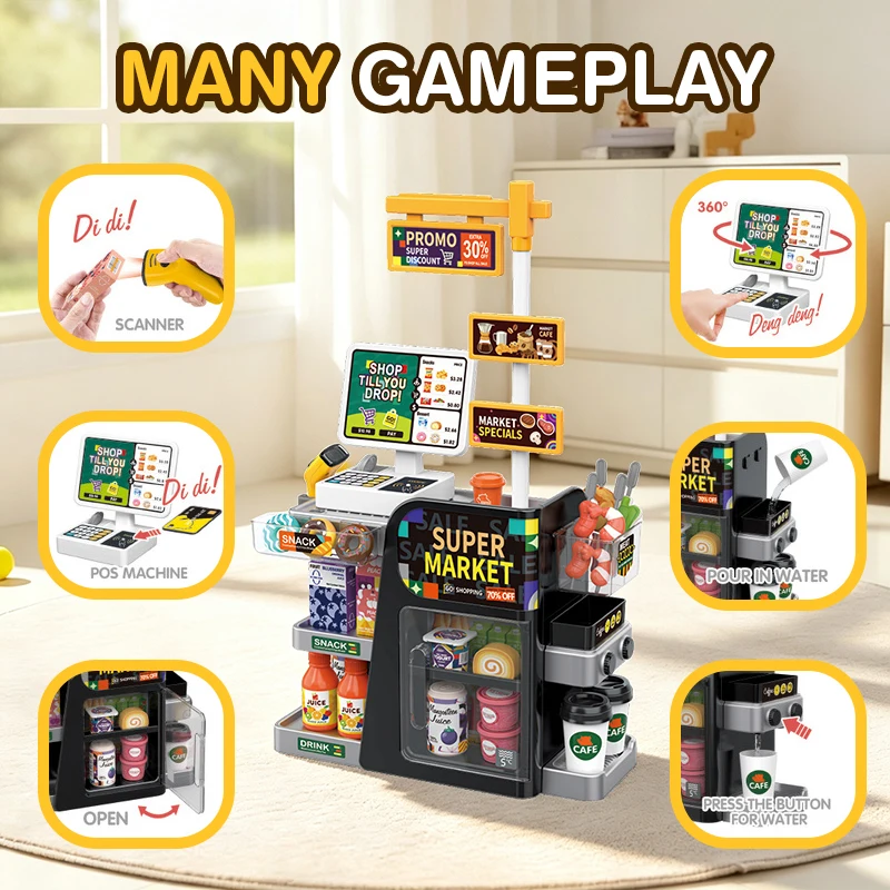 Simulation Mini Scanning Cash  - Toy Cash Register ulasan dan harga