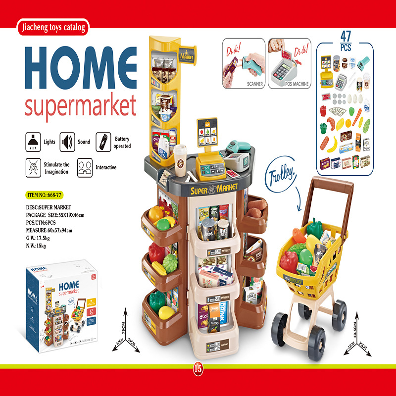 Simulation Food Vending Counte - Toy Cash Register ulasan dan harga