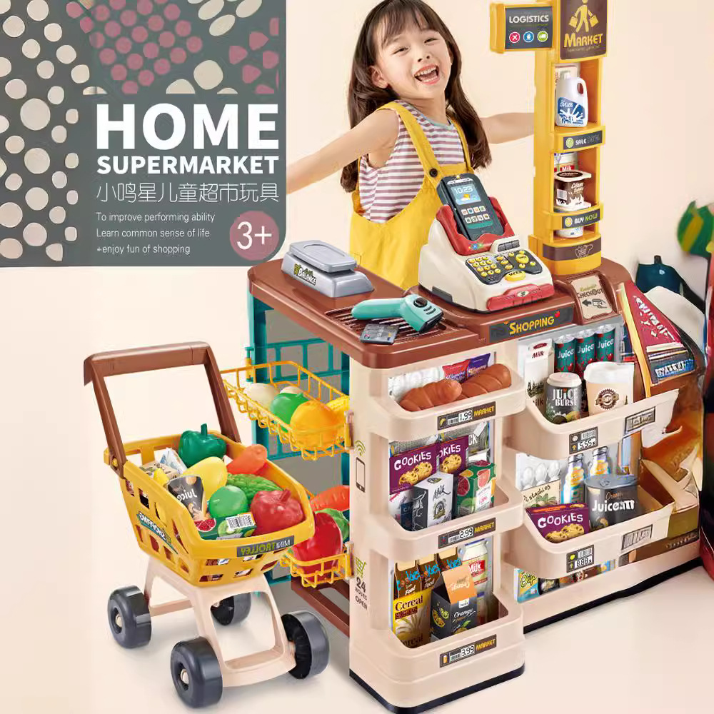 Simulation Food Vending Counte - Toy Cash Register ulasan dan harga