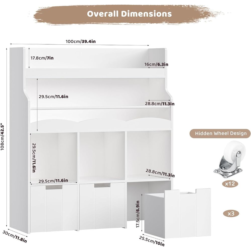 Kids Toy Storage Organizer wit - Kids & Toys Expo Saudi Arabia ulasan dan harga