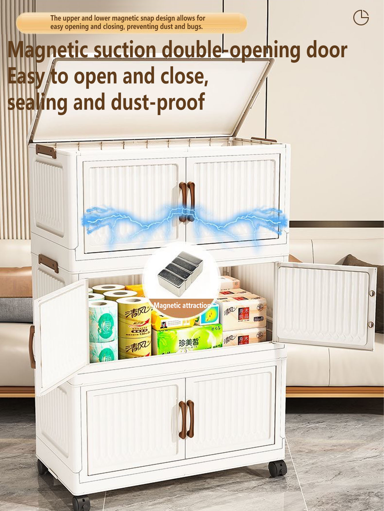 Foldable Plastic Storage Cabin - Kids Toys Home ulasan dan harga