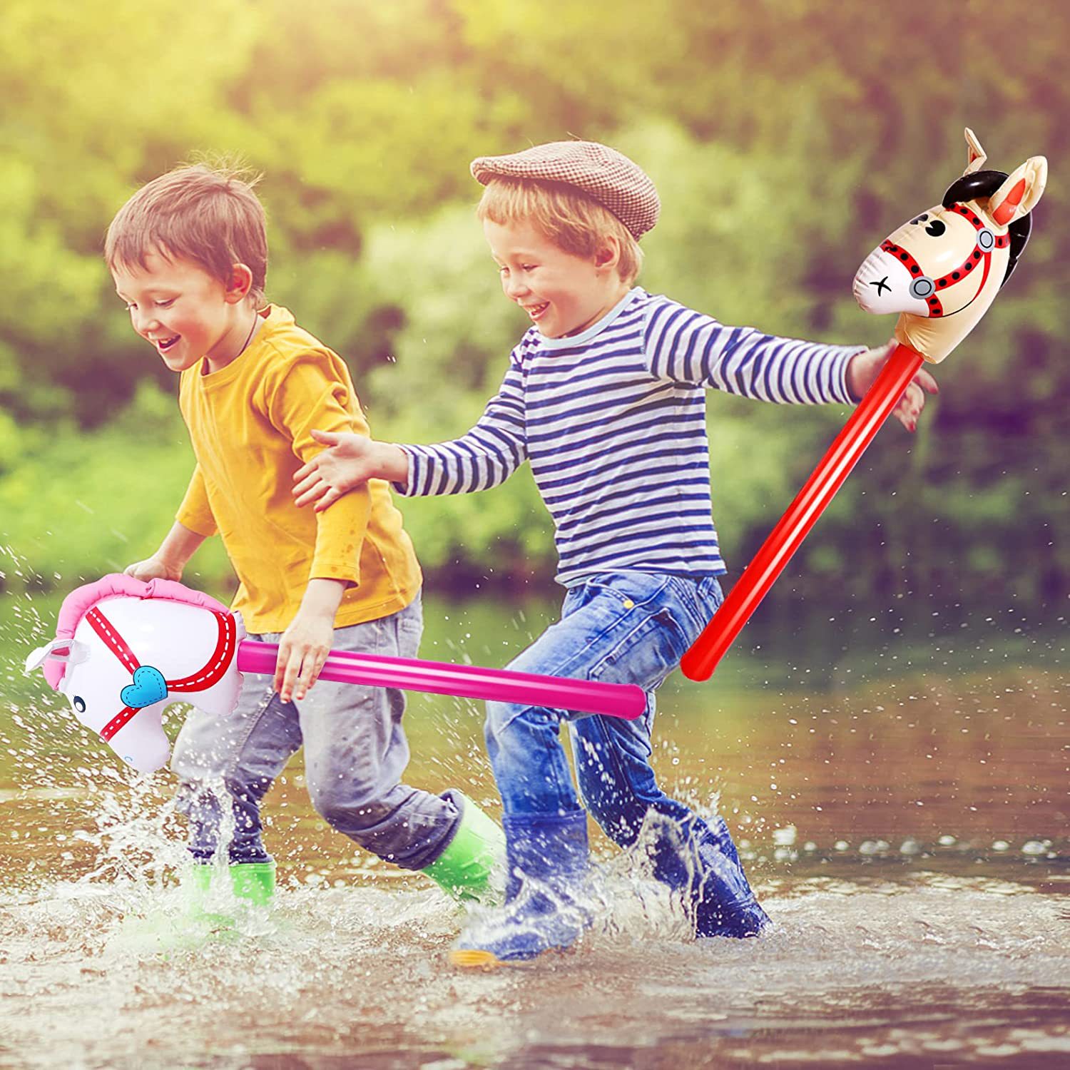 Inflatable Horsehead Stick Uni - Kids Toys Horse ulasan dan harga