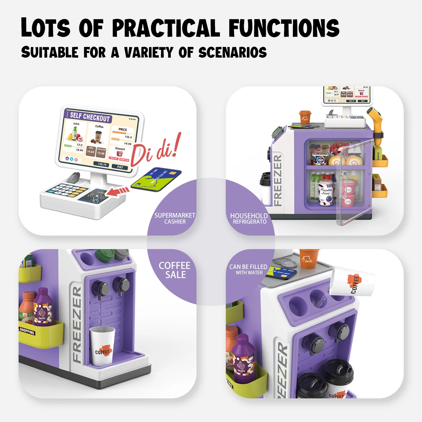 Mini Supermarket Cash Register - Toy Cash Register ulasan dan harga