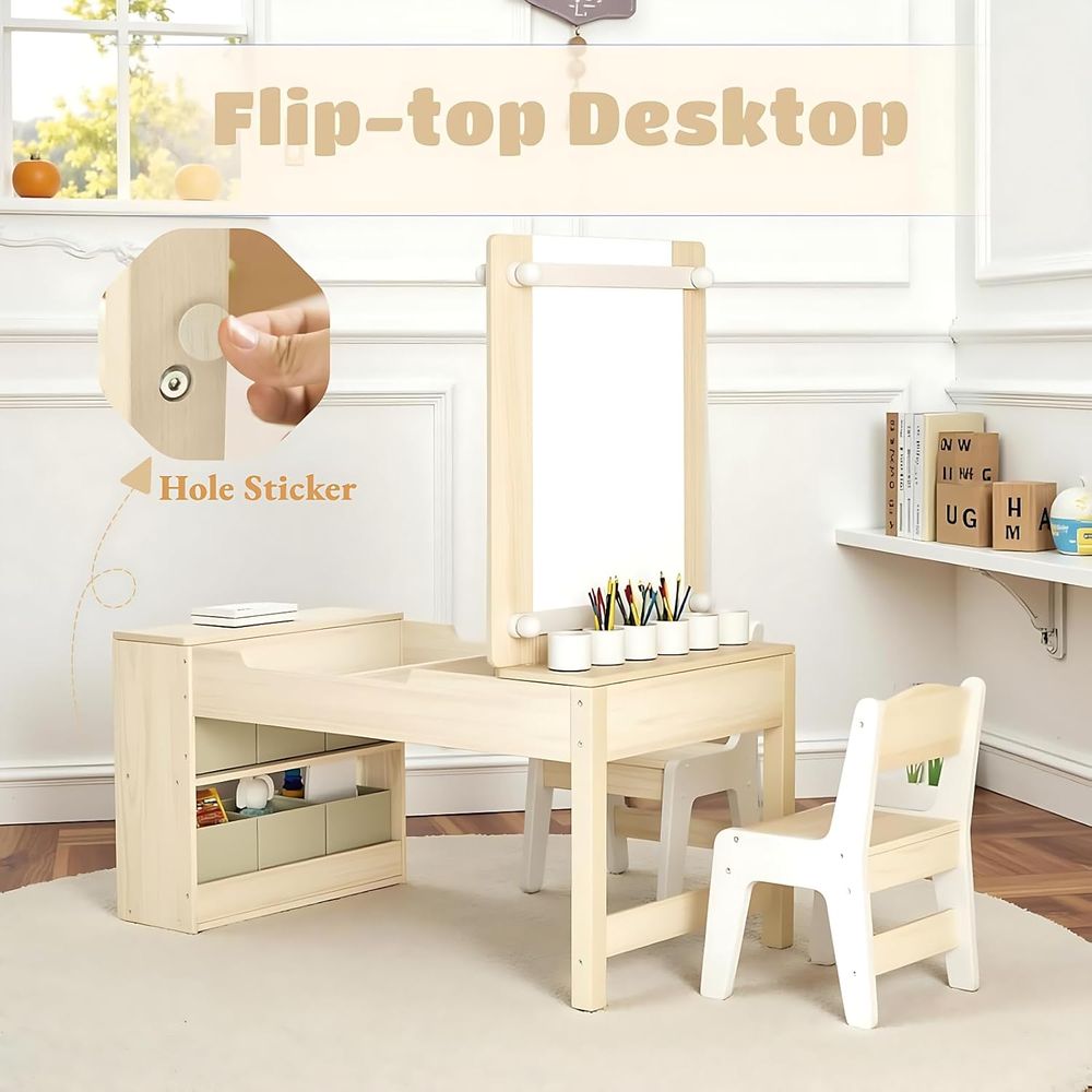 Kids Art Table and Chairs Set, - Kids Art Easel ulasan dan harga
