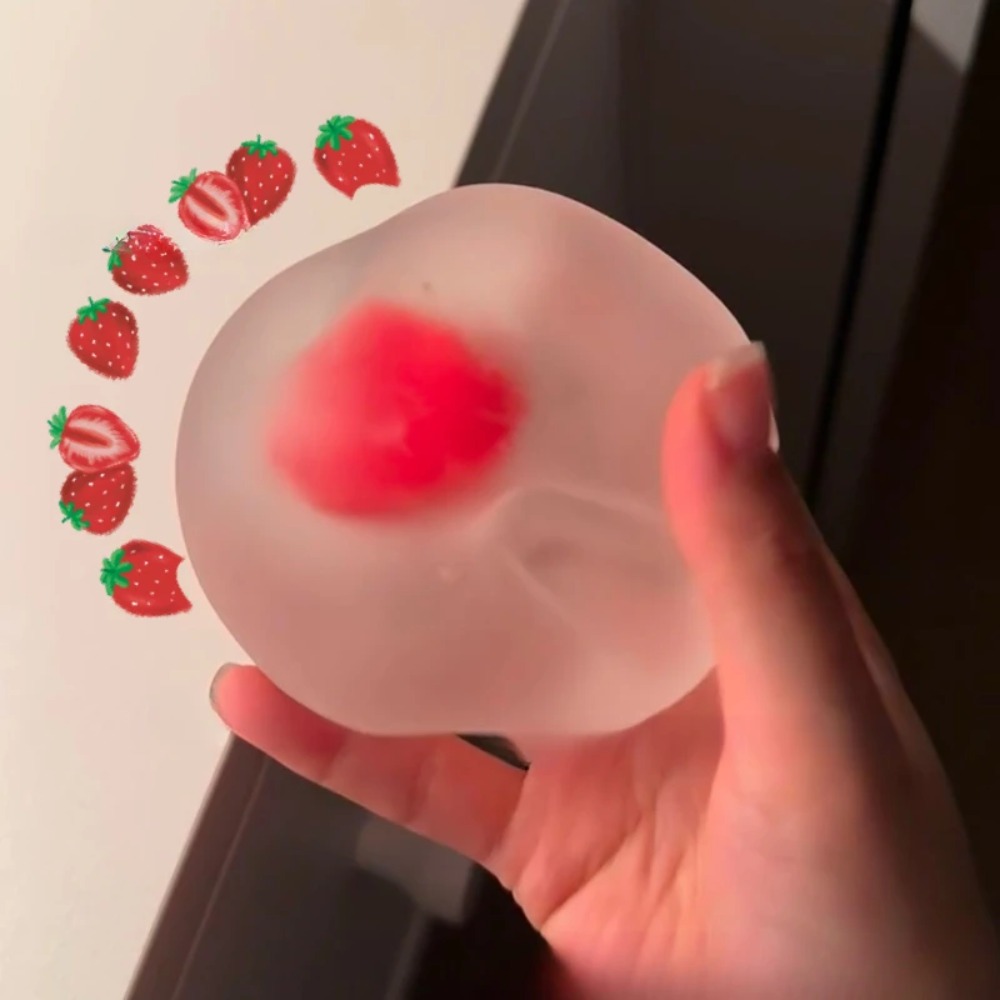 Squishy Strawberry Stress Ball - Kids & Toys Expo Saudi Arabia ulasan dan harga