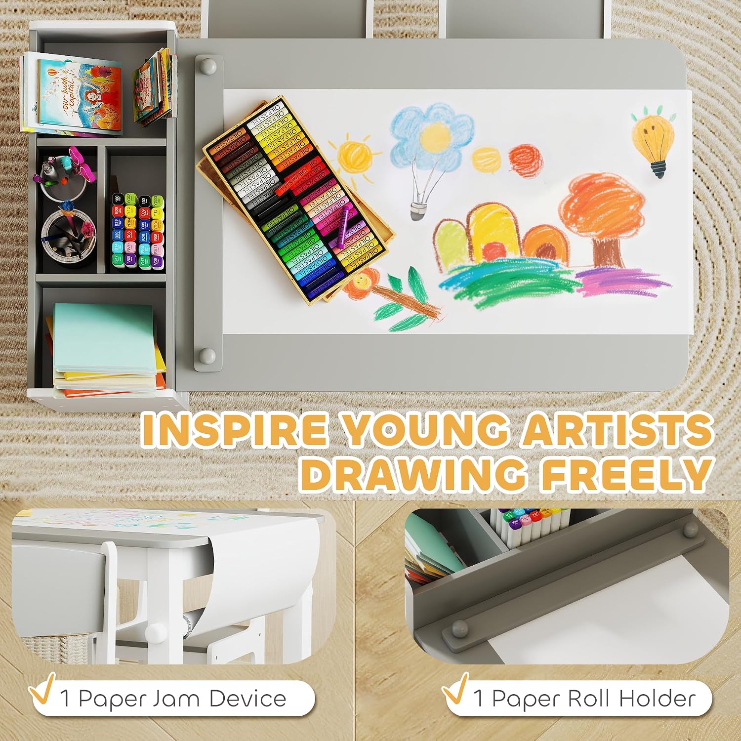 Kids Art Table & Easel Chair S - Kids Art Easel ulasan dan harga