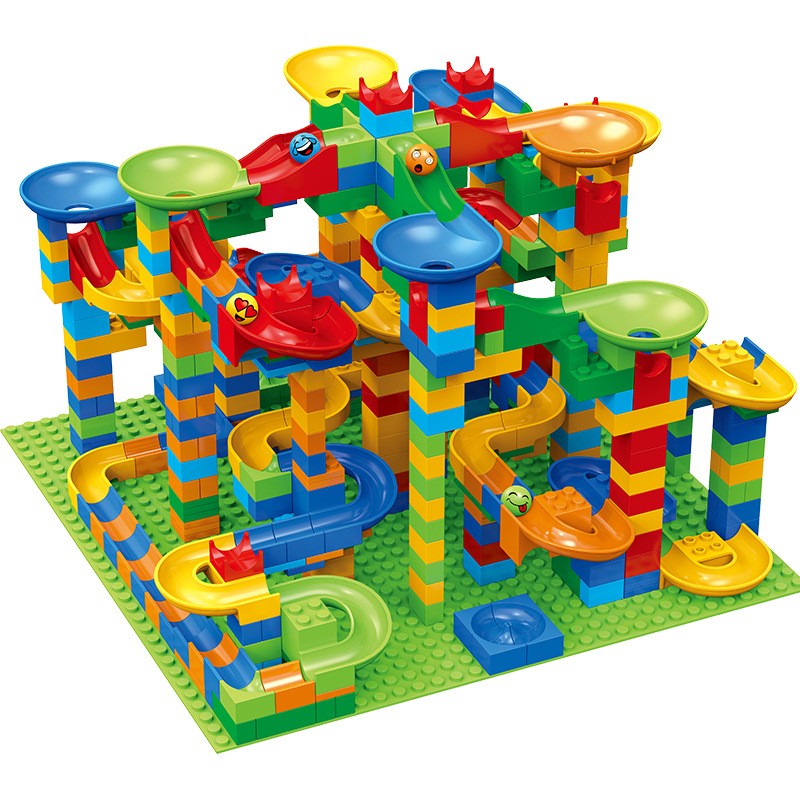 84-504PCS Marble Race Run Bloc - Marble Run Set ulasan dan harga