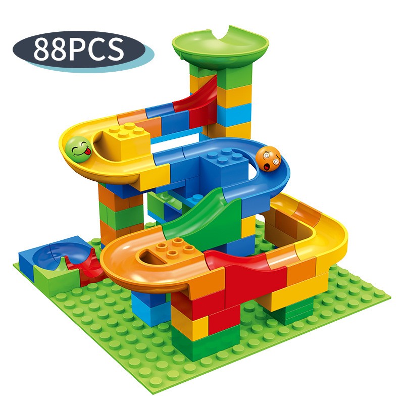 84-504PCS Marble Race Run Bloc - Marble Run Set ulasan dan harga