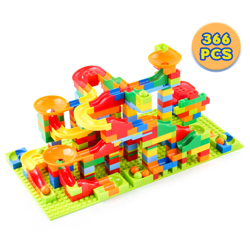 84-504PCS Marble Race Run Bloc - Marble Run Set ulasan dan harga