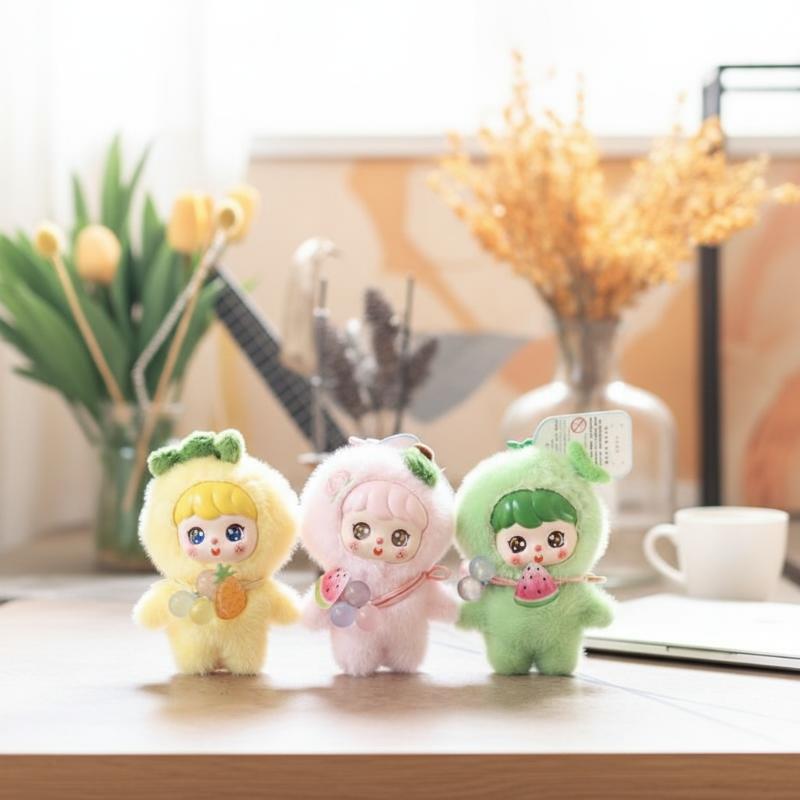 Cute Fruit Plush Doll Keychain - Kids Toys Home ulasan dan harga
