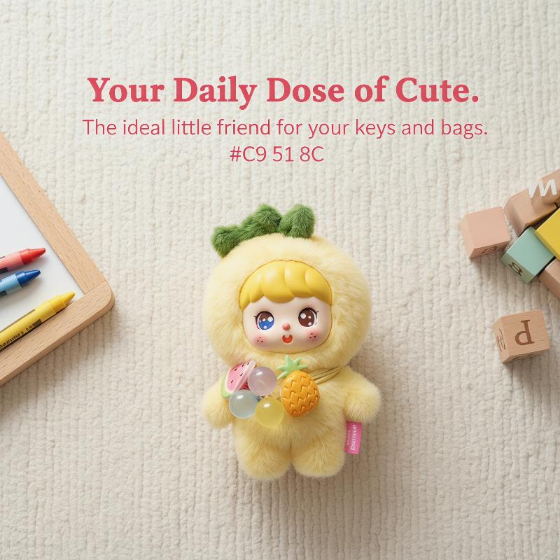 Cute Fruit Plush Doll Keychain - Kids Toys Home ulasan dan harga