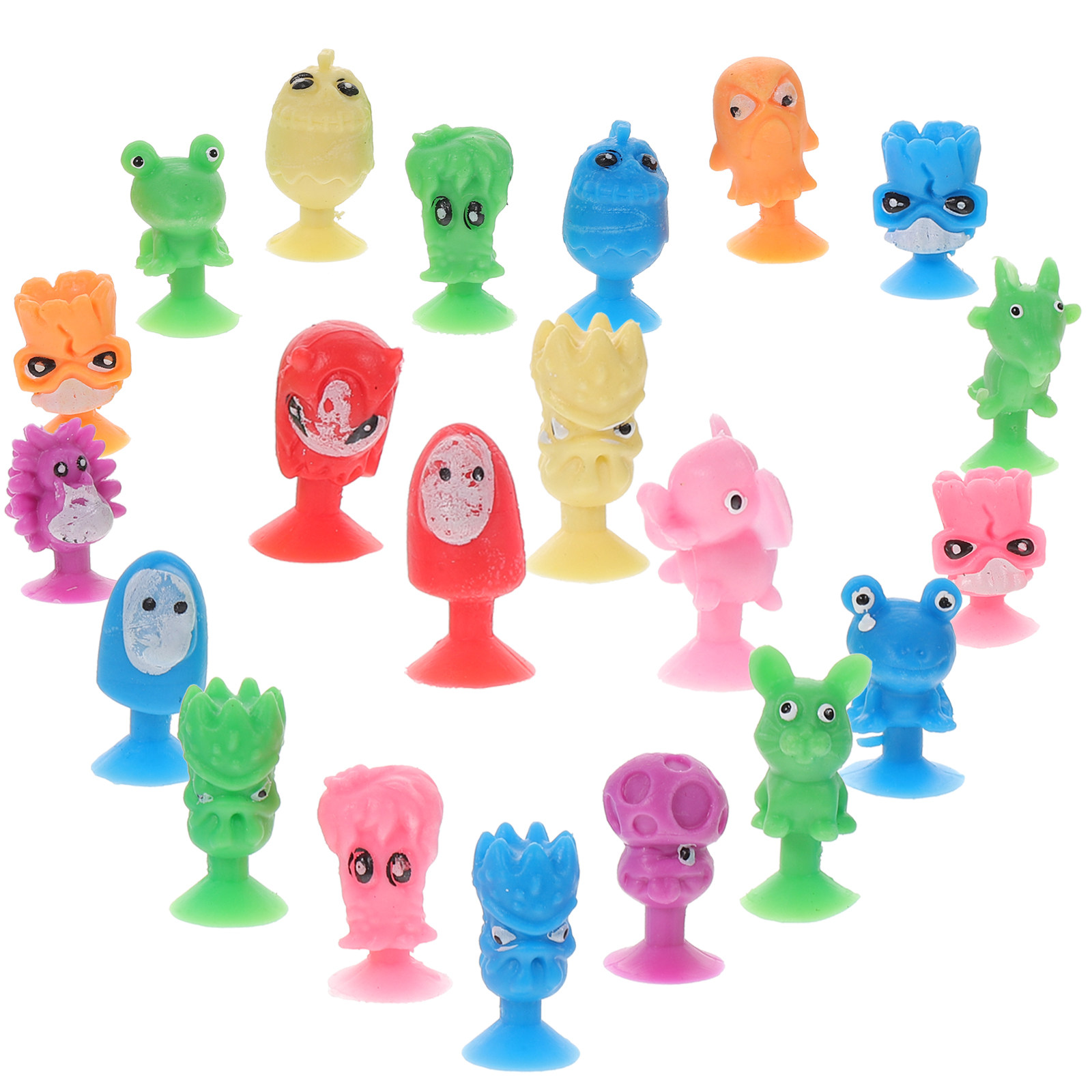 24Pcs Cartoon Plastic Mini Ani - Kids Toys Home ulasan dan harga