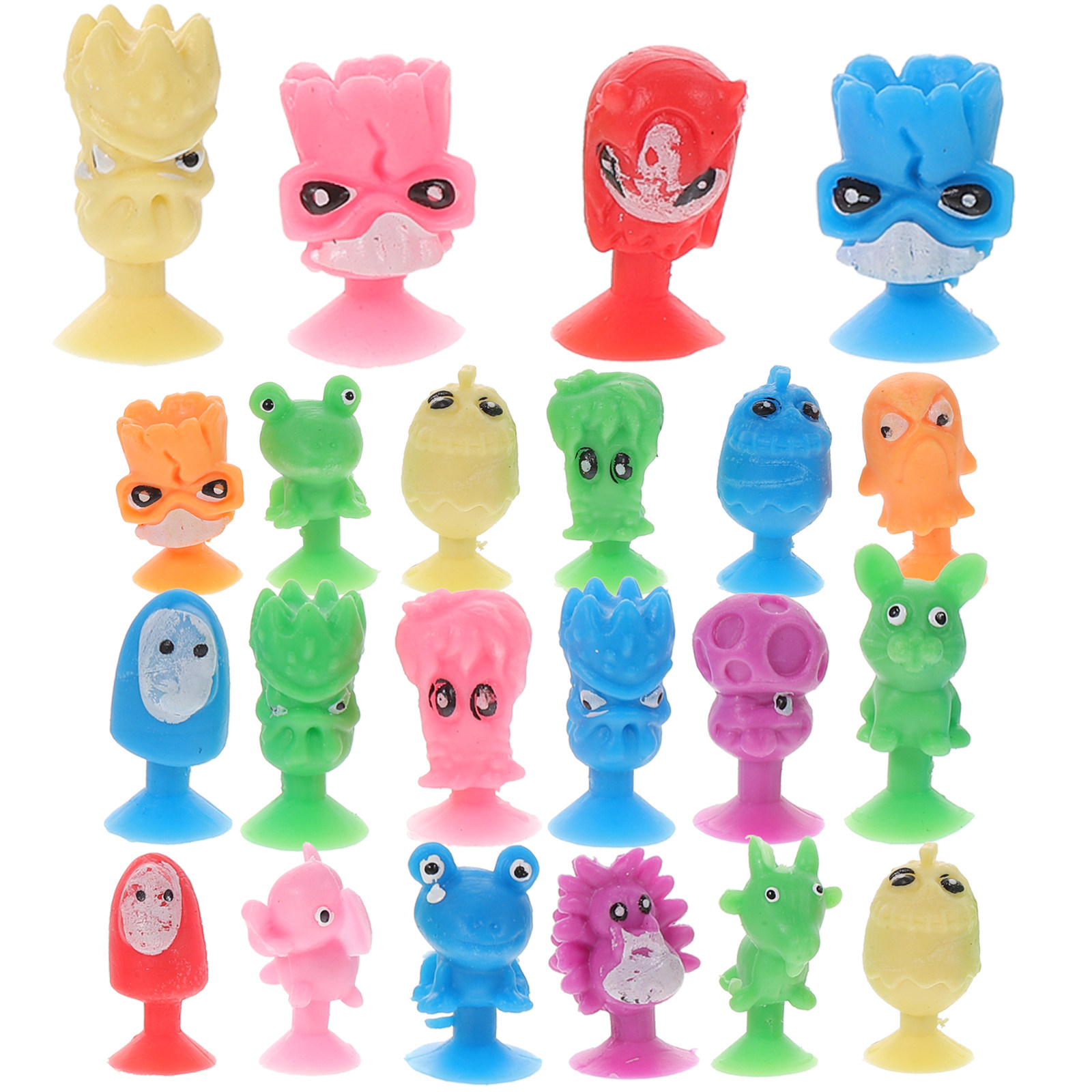 24Pcs Cartoon Plastic Mini Ani - Kids Toys Home ulasan dan harga