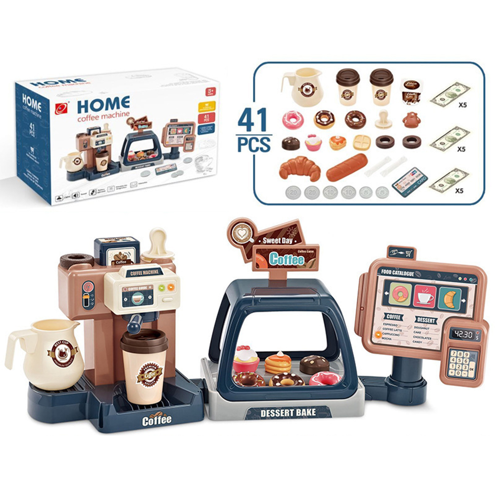 3 In 1 Coffee Machine Toy Set  - Toy Cash Register ulasan dan harga