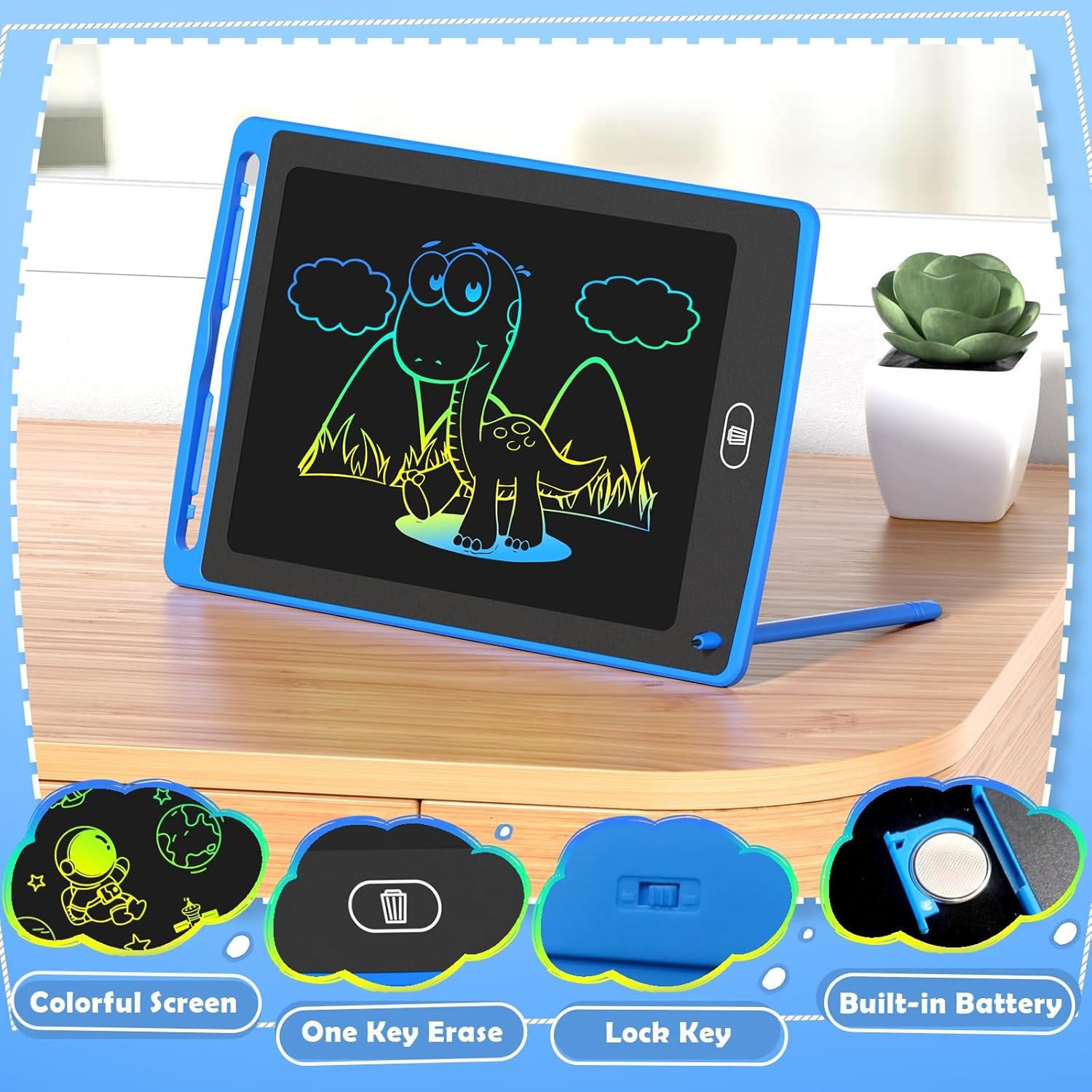 Pack LCD Writing Tablet for Ki - Learning Tablet Kids ulasan dan harga