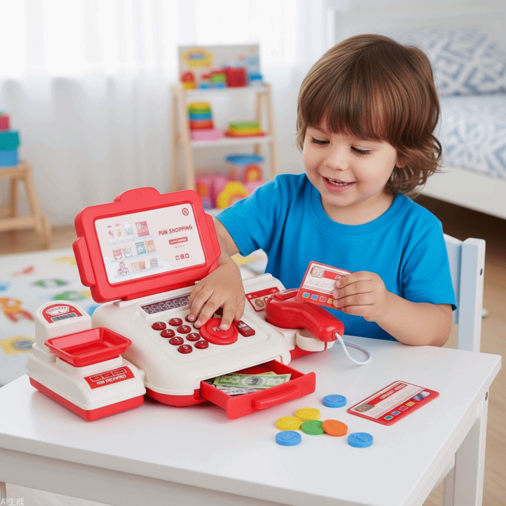 Puzzle Simulation Supermarket  - Toy Cash Register ulasan dan harga